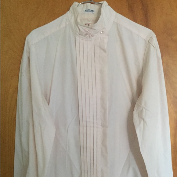 Talbots pleated button down long sleeve blouse - Picture 1 of 3